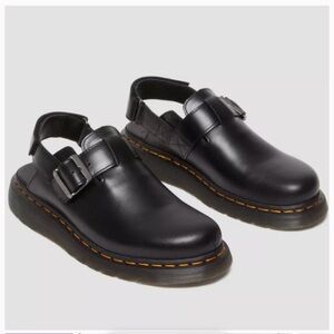 Dr. Martens Jorge II black leather slingback mule Size